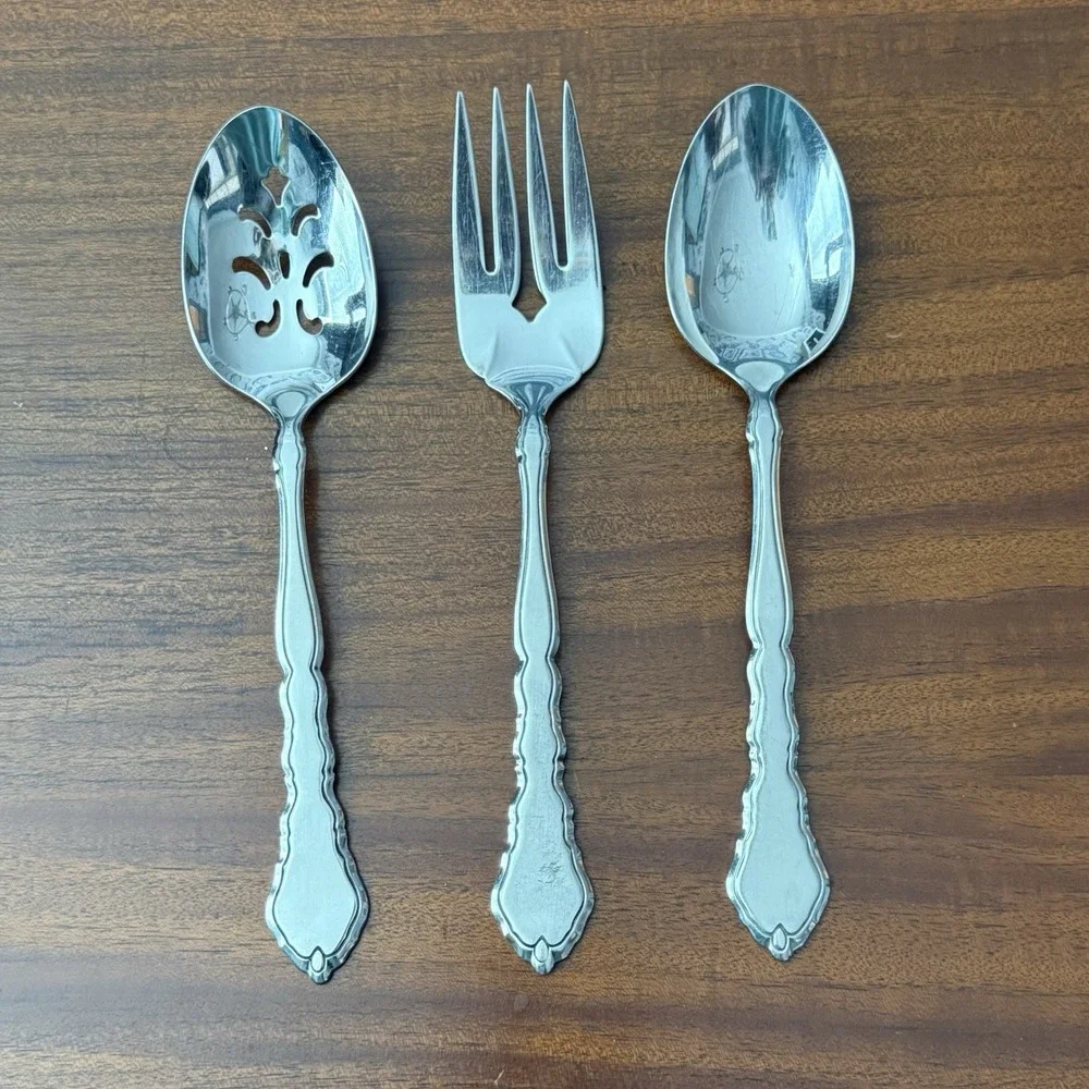 Oneida Community SATINIQUE Stainless Steel Serving Utensils – 3‎ Piece Set MCM